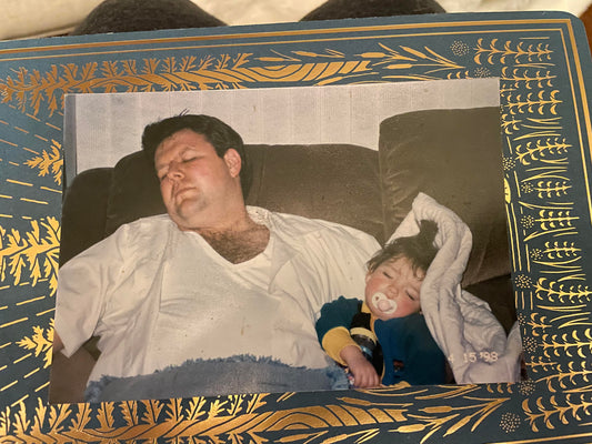 Young Breanna and her dad