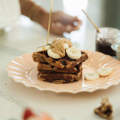 Brown Butter Banana Protein Sourdough Waffle