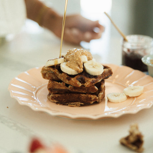 Brown Butter Banana Protein Sourdough Waffle