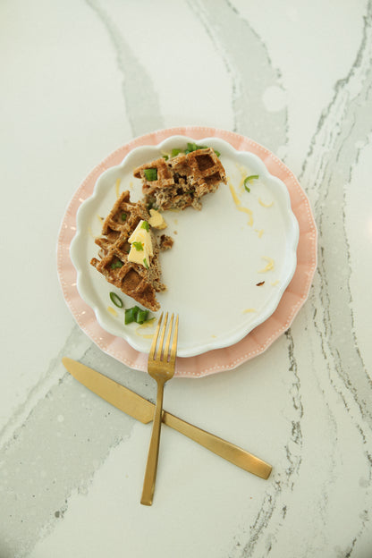 Cheddar Chive Protein Sourdough Waffle